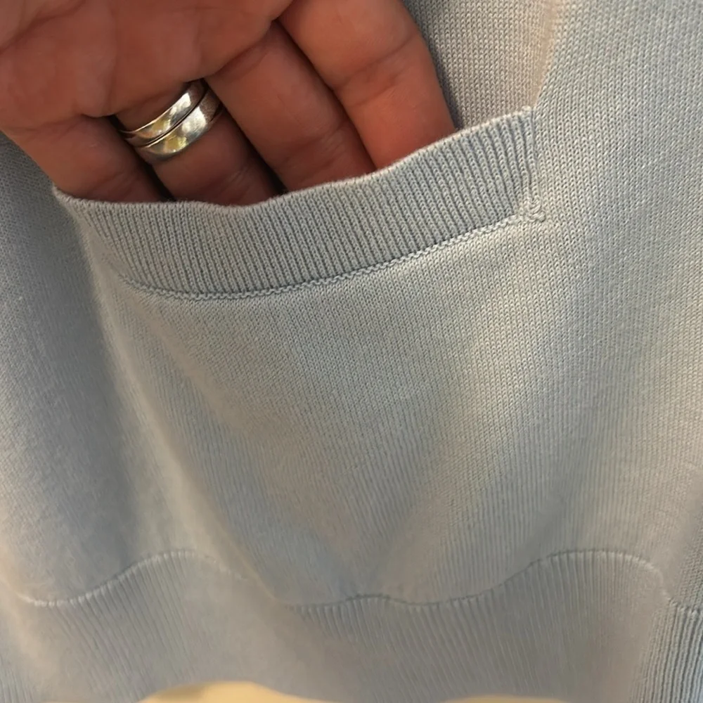 Talbots Soft Blue Knit Cardigan